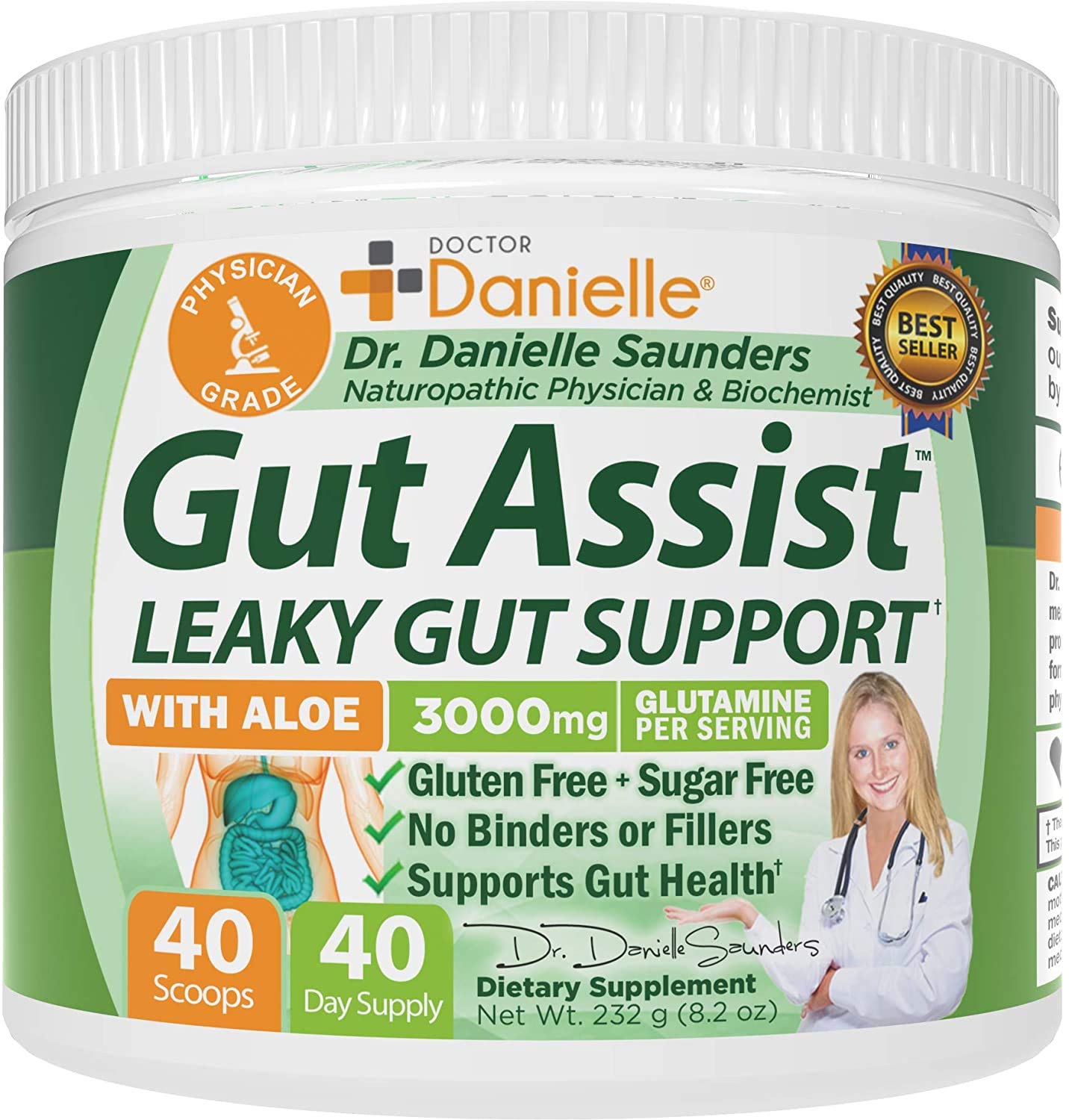 Doctor Danielle - Leaky Gut Assist Repair Supplement Powder