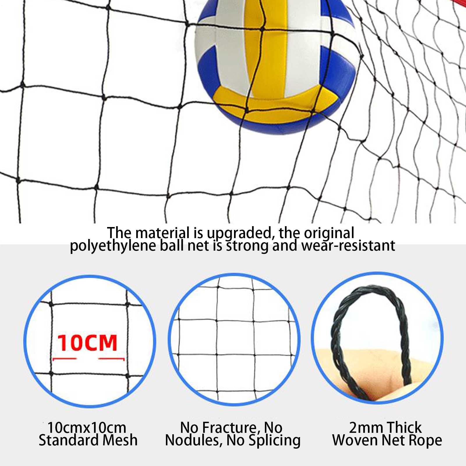 Red de voleibol – 109 cm para exteriores, voleibol portátil