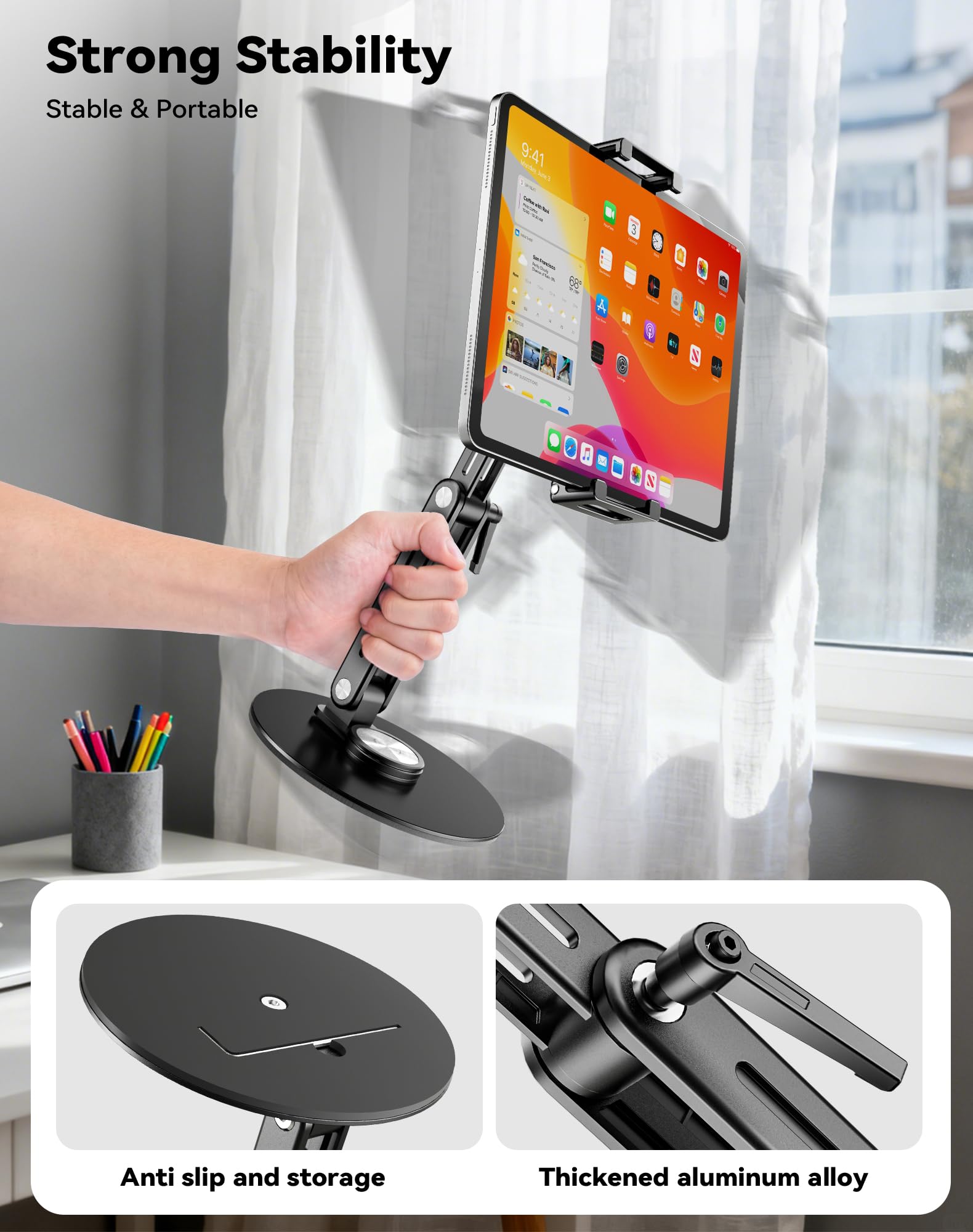UPERFECT Portable Monitor, 15.6" 125% sRGB Ultra-Slim Laptop Display | 1080P, 2000:1 Contrast, VESA Support, Stand Included, USB-C & Mini HDMI External Screen for Laptop, Gaming & Travel thumbnail 9