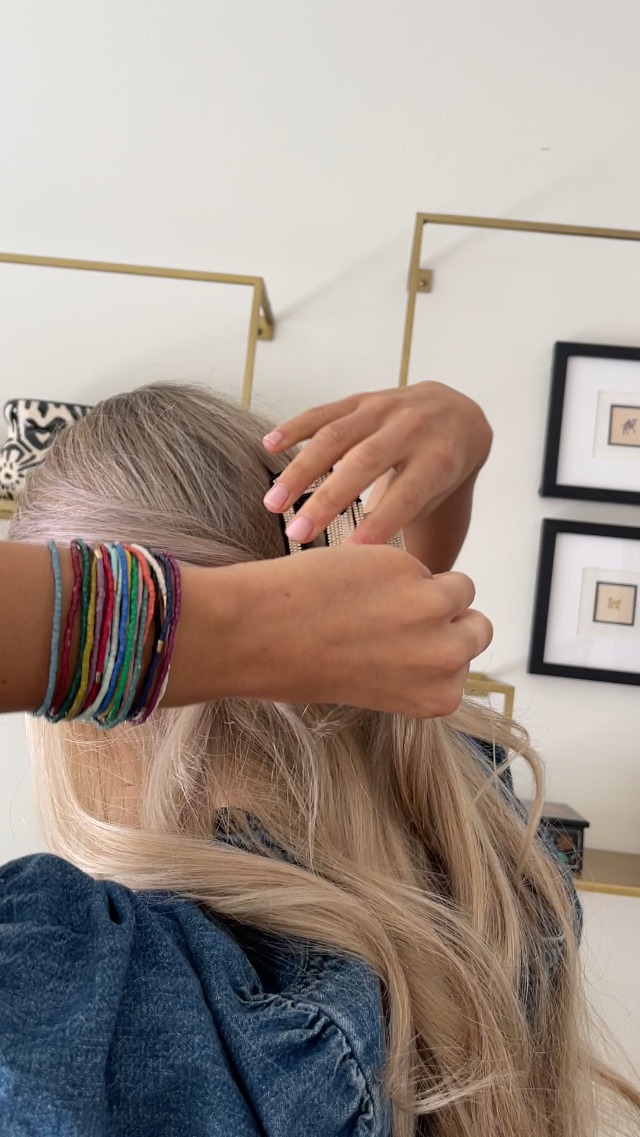 INK+ALLOY Piccole Perline Claw Clips, Gia Boho Forcine per Capelli da Donna, Mini Claw