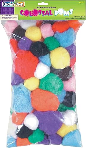 Creativity Street Pompones 16 piezas Varios colores brillantes
