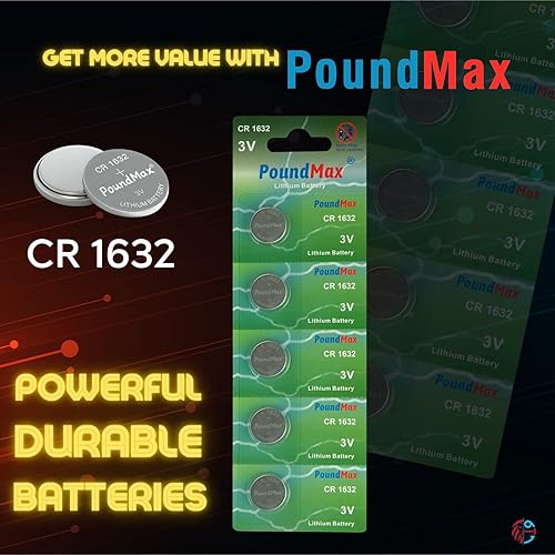 Miniatura 6 de PoundMax 5 x 1632 CR1632 3V Baterías de litio