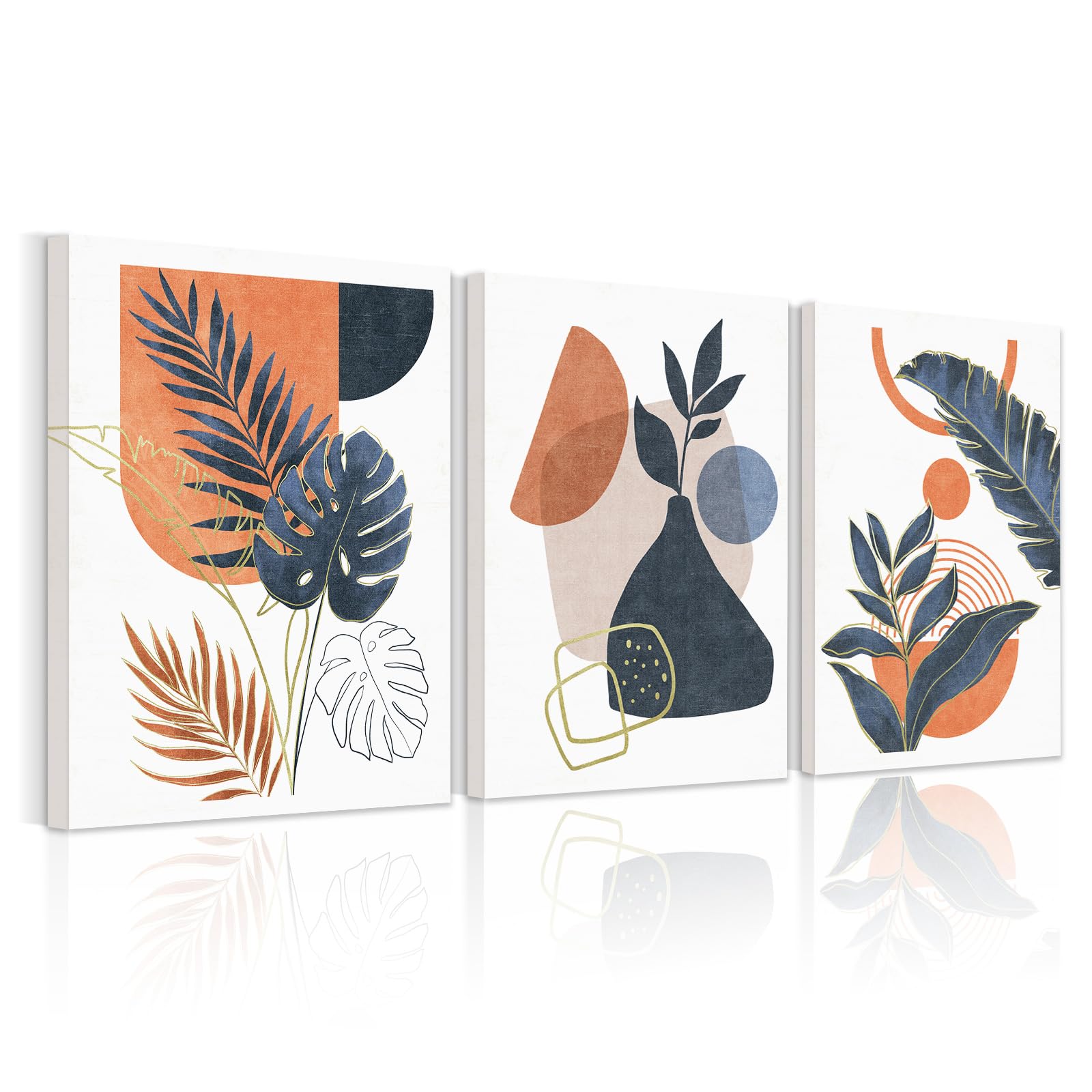 Abstract Mountain Art Prints - 3 Panel Canvas Wall Decor -19