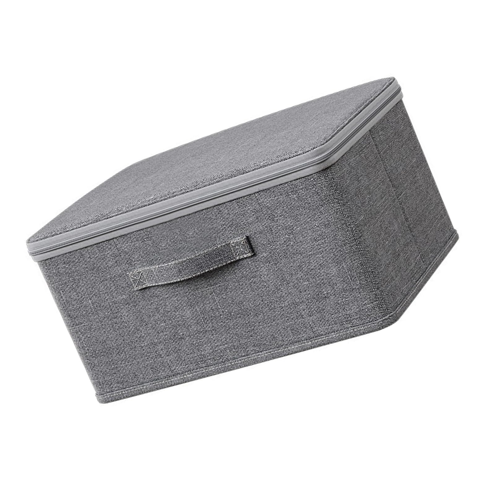 APGLSXY Modern Cloth Storage Container with Easy Access Lid Fabric Storage Bin for Seasonal Clothing and Household Items Fabric Flipping Lid Container