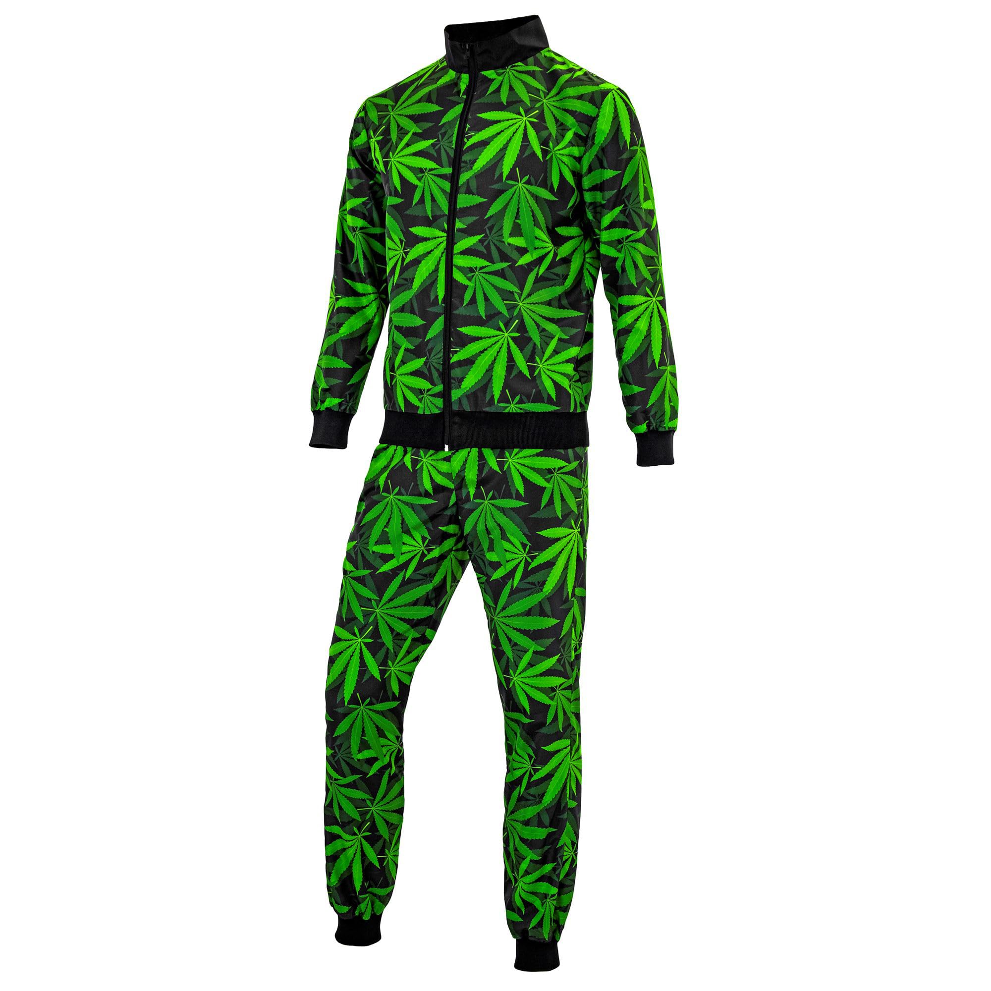 W WIDMANN MILANO Party Fashion - Costume Tracksuit, Rainbow Pattern, 80s Outfit, Jogging Suit for Carnival & Party - Image 4