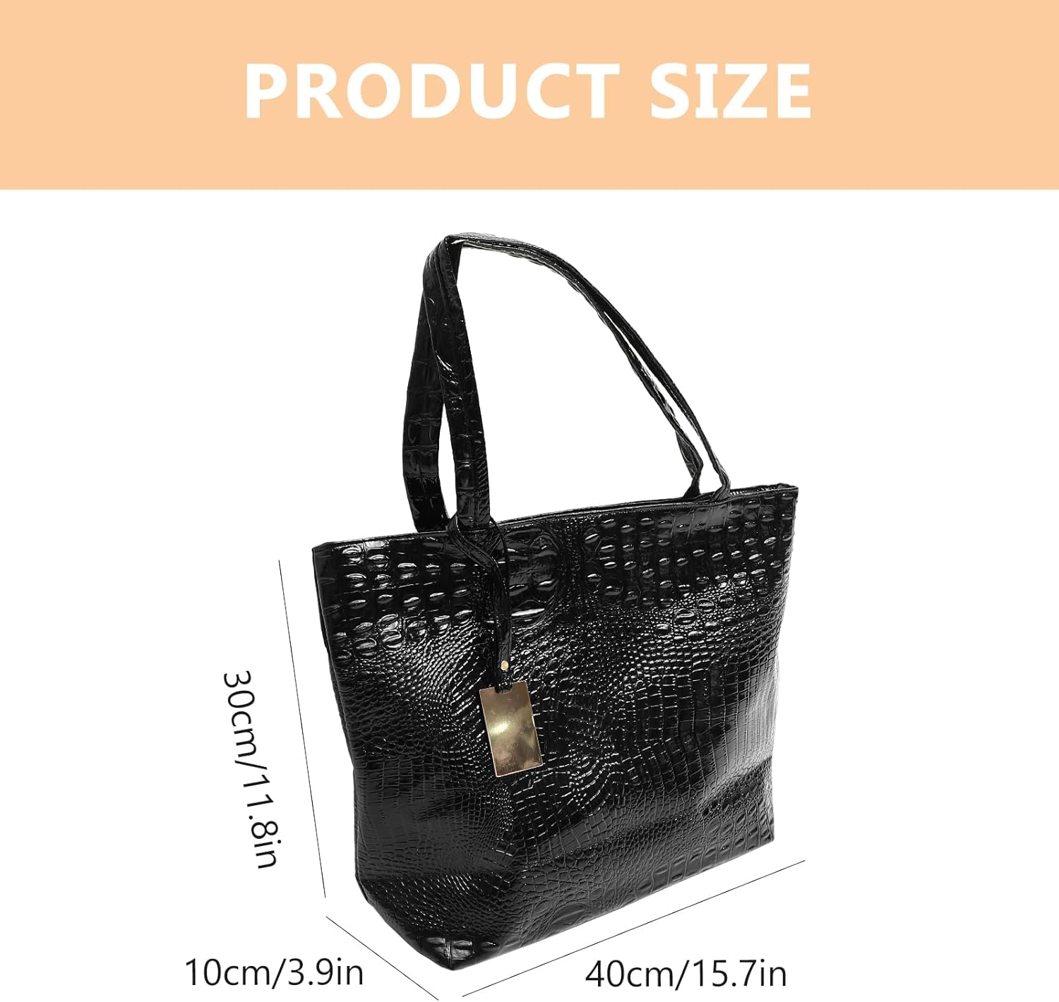 Gatuida PU Leather Women Handbag Fashion Shopping Shoulder Bag Large Capacity Tote Bag for Women - Image 4