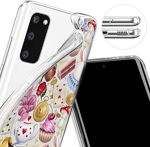 Miniatura 2 de Cavka Funda de teléfono compatible con Samsung Galaxy A73 A72 5G A71 A70 A52 A42 A32 A20s A11 A02 lindo diseño delgado Alicia en el país de las