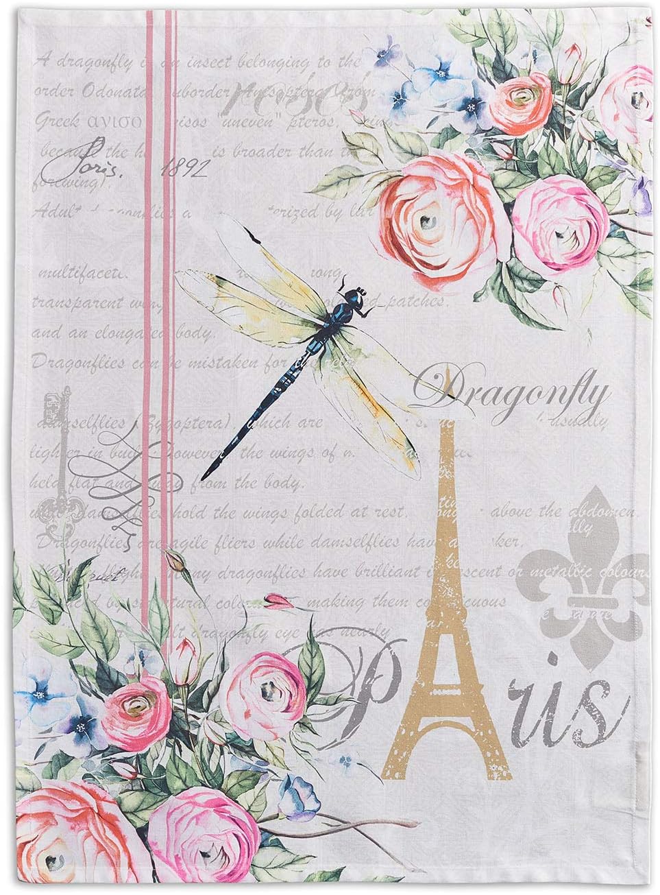 Maison d' Hermine Champ de Mars 100% Cotton Set of 2 Kitchen Towels, 20 - inch by 27.5 - inch. by Maison d' Hermine