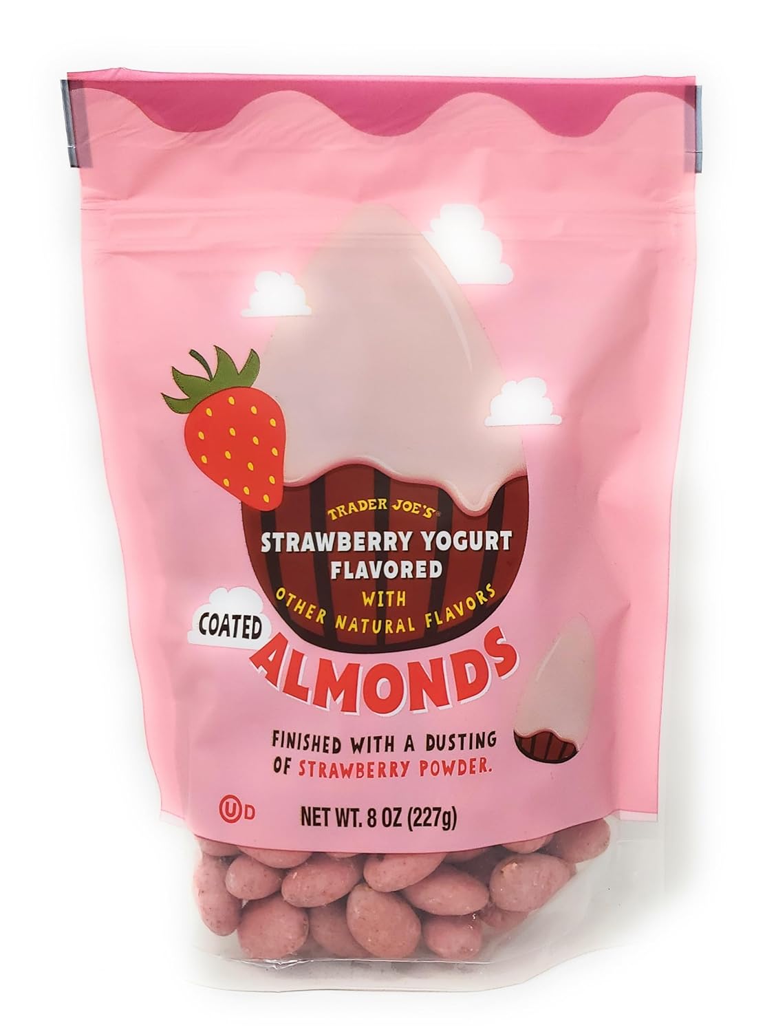Trader Joe's Strawberry Yogurt Flavored Coated Almonds 8oz