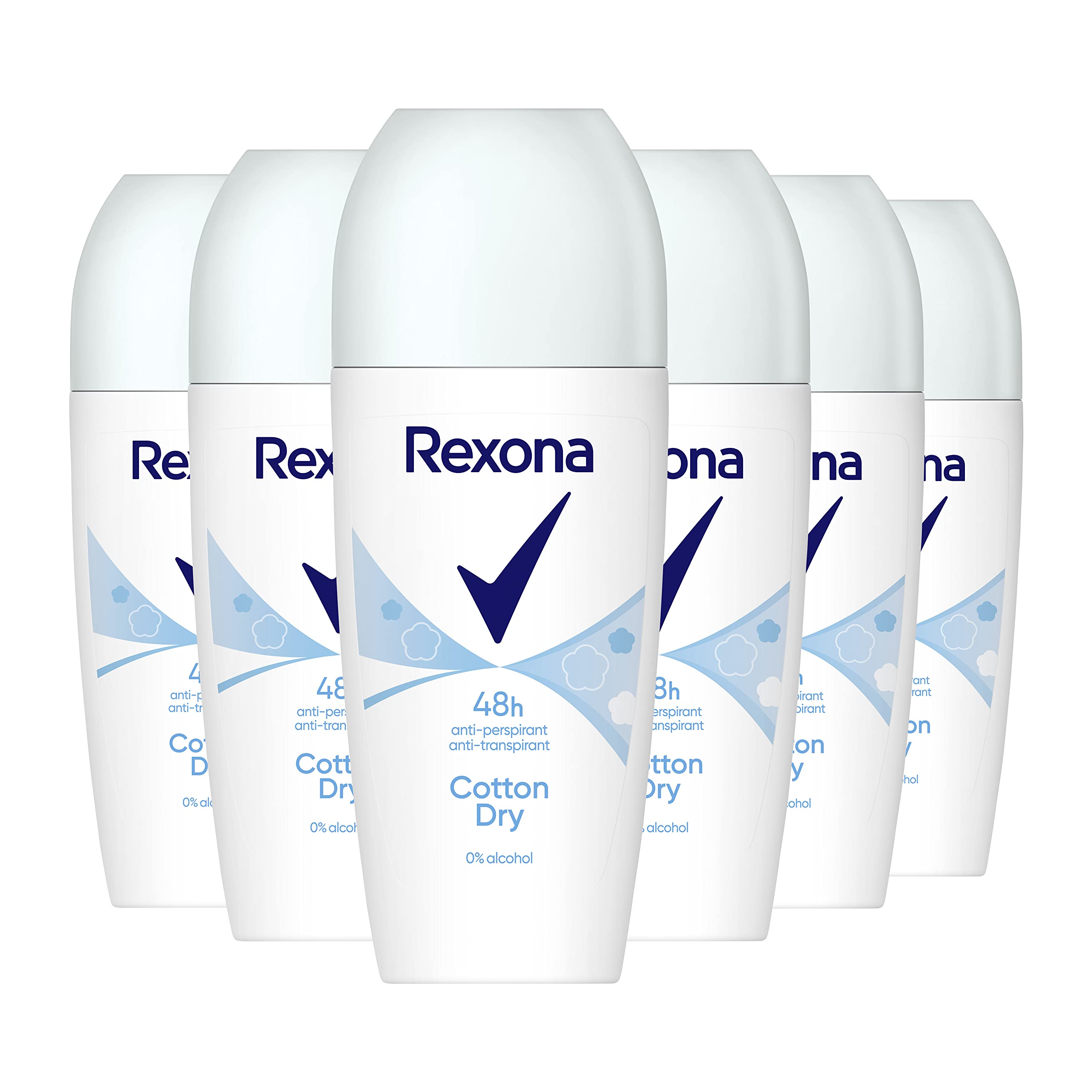 Rexona Cotton Dry Dezodorant, 50 ml x 6 sztuk