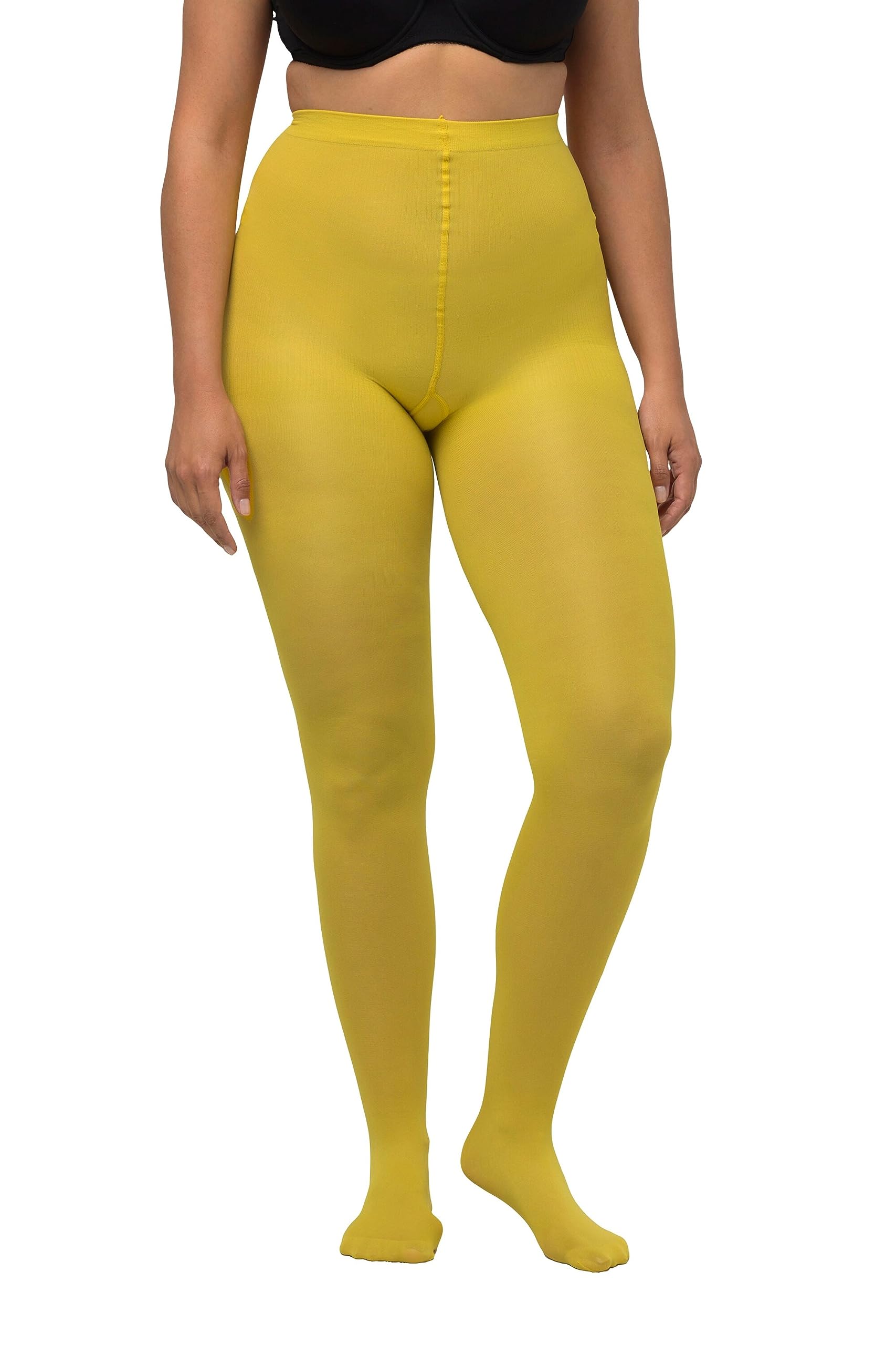 Ulla Popken Damen große Größen Übergrößen Plus Size Essential Mikrofaser-Strumpfhose, 60 den 677767
