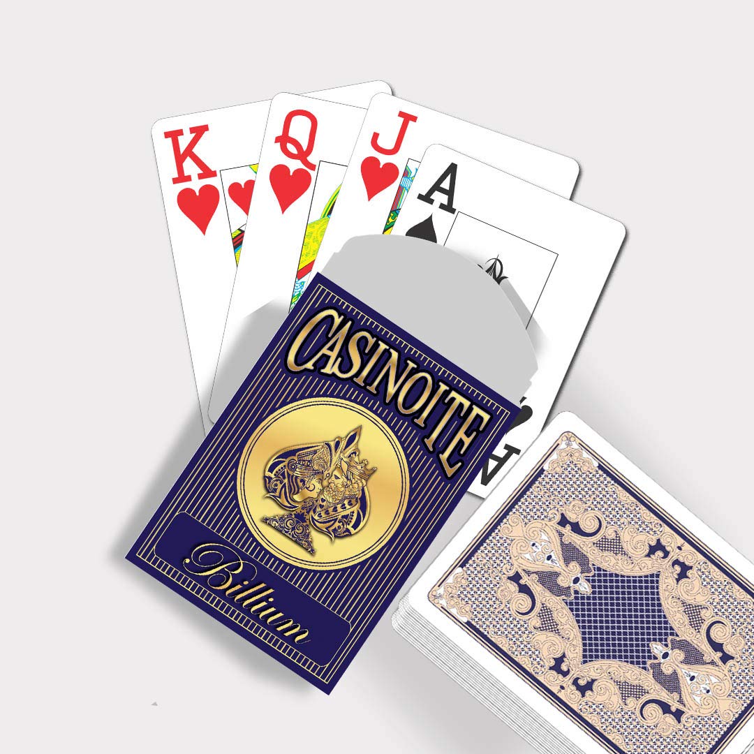 Casinoite Billium Poker Playing Card (Blue, Red) -2 Pieces