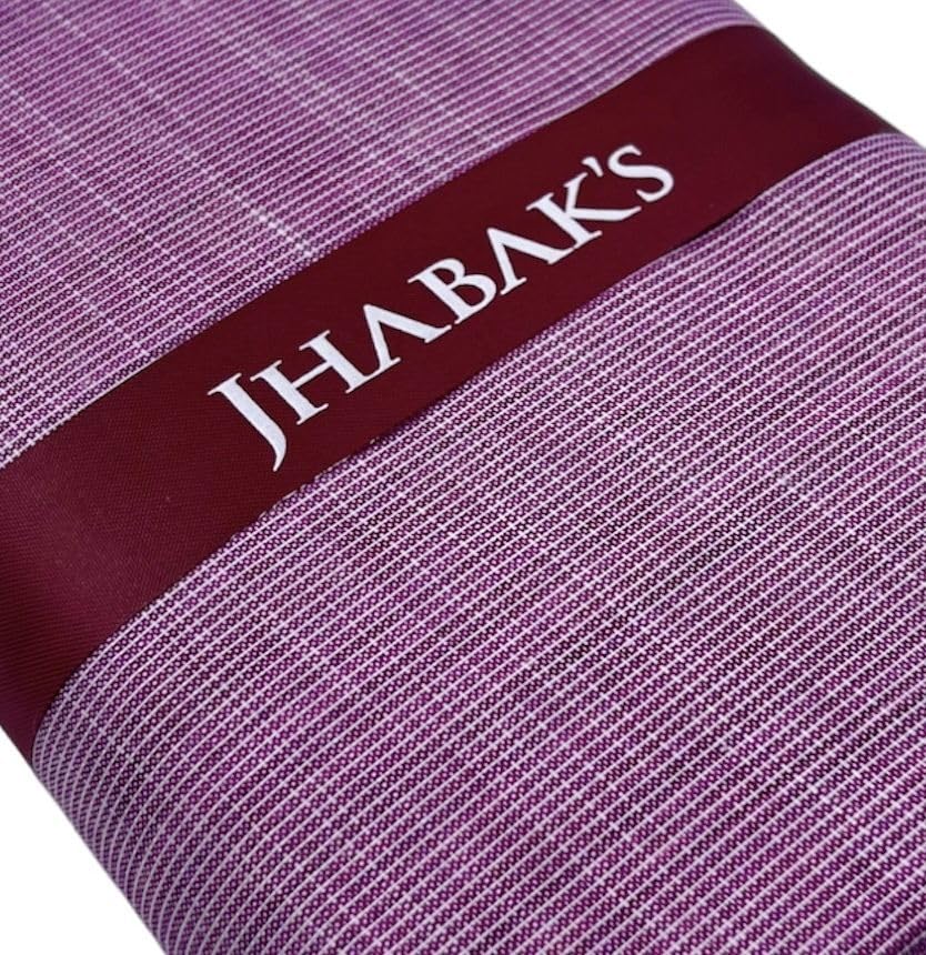 Image of JHABAK'S Unstitched Cotton Blend Solid Shirt & Trouser Fabric - 2.25 m Shirt Cloth - 1.20 m Pant Piece