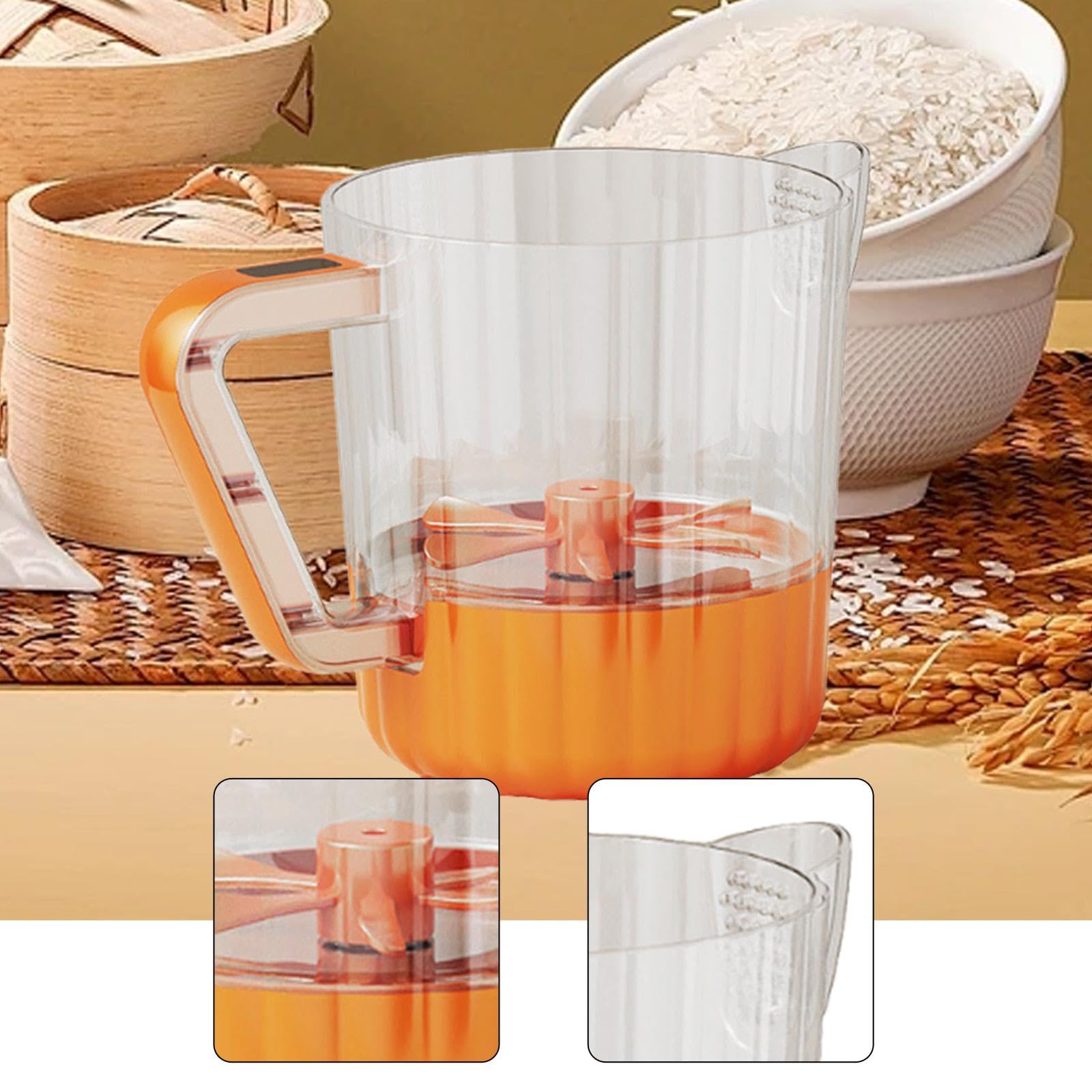 Frullatore Elettrico Compatto Da Cucina, Sbattitore a Mano E Frusta per Uova con Contenitore Da 1 Litro per Eliminare La Schiuma, Ideale Come Regalo P, Orangina