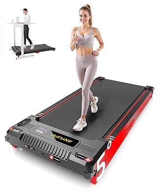 Walking Pad Treadmill, Anylife Incline Walking Pads Under Desk 330lb Capacity, 2.5HP Portable Treadmills for Home, Compact Treadmill Small Running Pad with LED Display, Remote Control