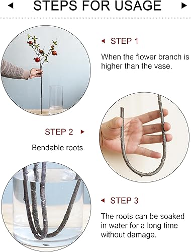 Miniatura 5 de Forlaoers 4 piezas de 31 pulgadas de alto, bayas rojas de granada, plantas falsas de árbol con hojas de frutas, flores artificiales para exteriores,