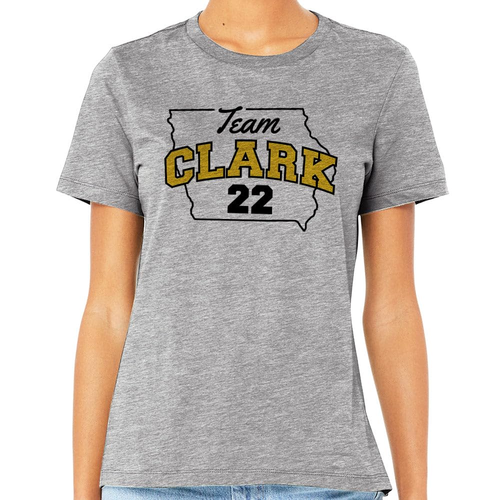 Team Clark 22 Shirt Unisex 2X-Large Grey