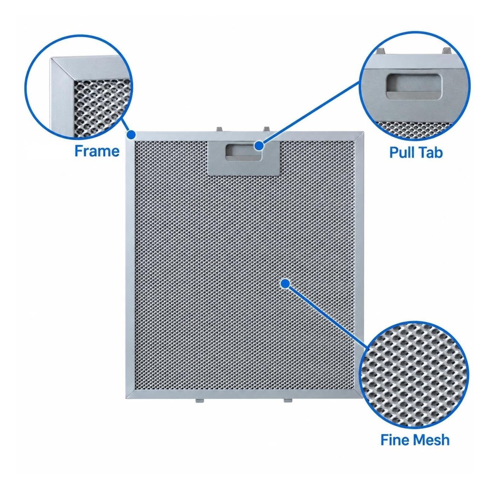 Filtro Campana Compatible con Teka DS60 DE60 280x320mm