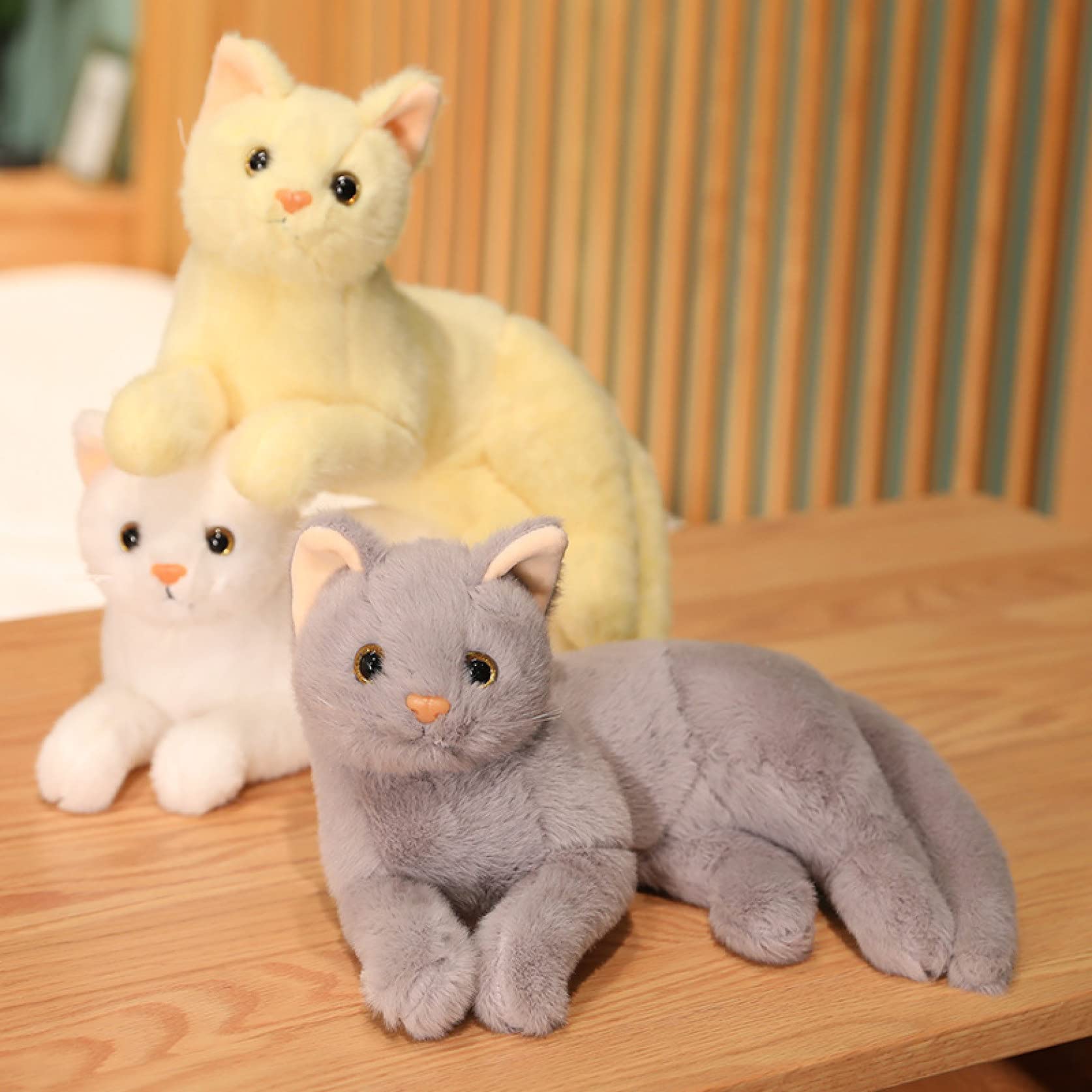 【レア•レトロ】バンダイ ニャンニャンハウス 猫のぬいぐるみ チェックリボン付き 当時物 BANDAI ニャンニャンハウス ねこ ぬいぐるみ タグ付き
