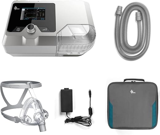 BMC G2S B30VT BIPAP Machine for home with Humidifier, BMC Full Face Mask Medium and Carrying Case Bag | Seniorkart