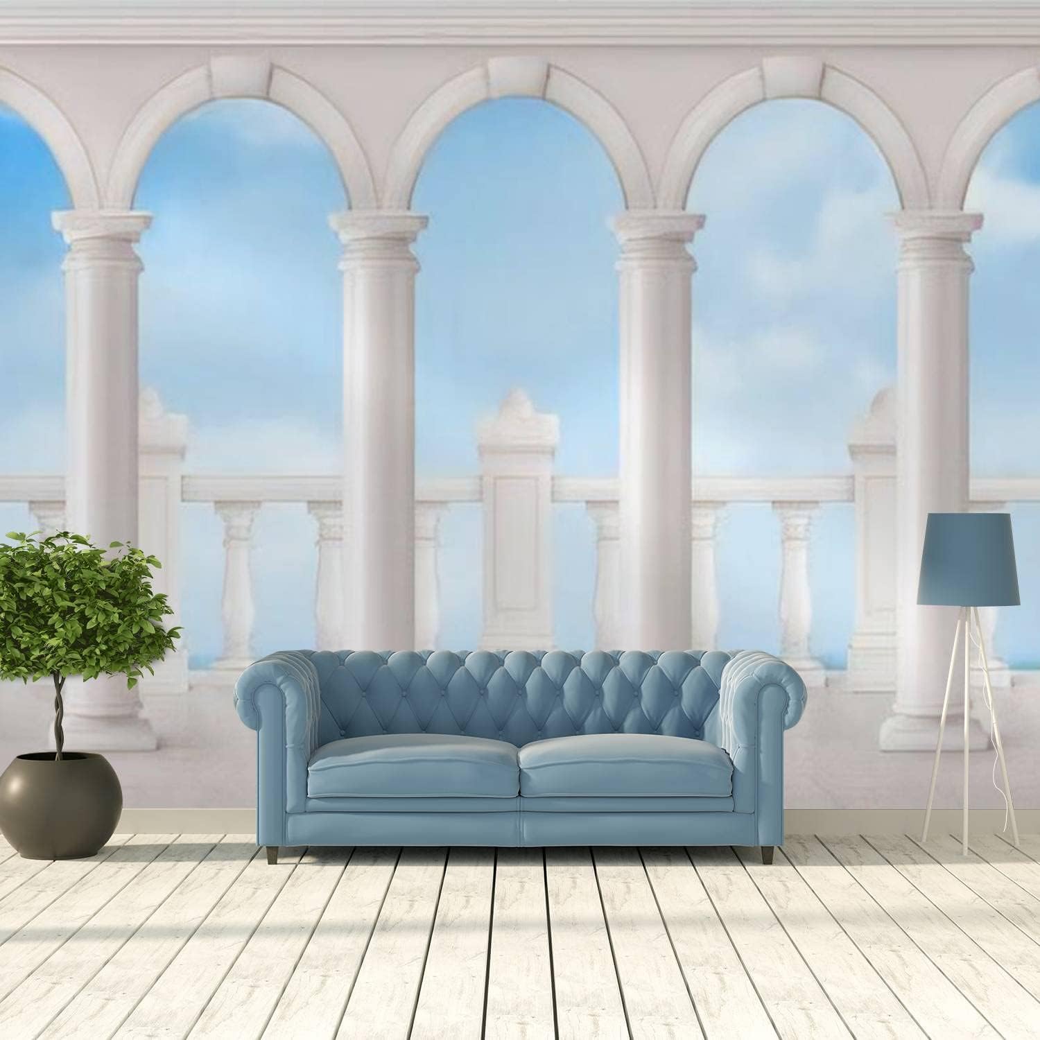 Papier peint adhésif rose 3D idéal pour décorer un fond TV élégant