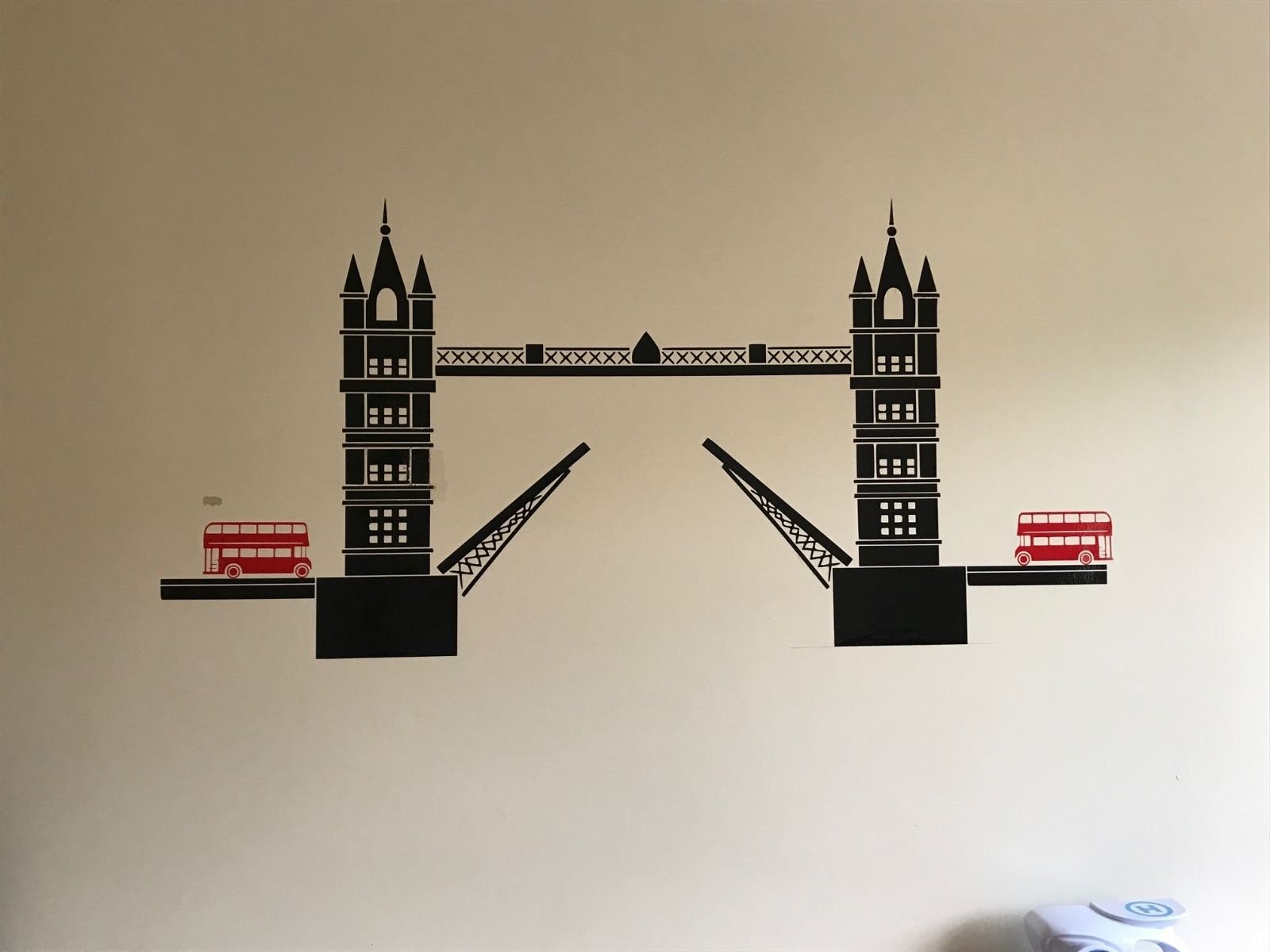 London Tower Bridge Wall Art Sticker Bedroom Kitcen Living Room Childrens 1300mm