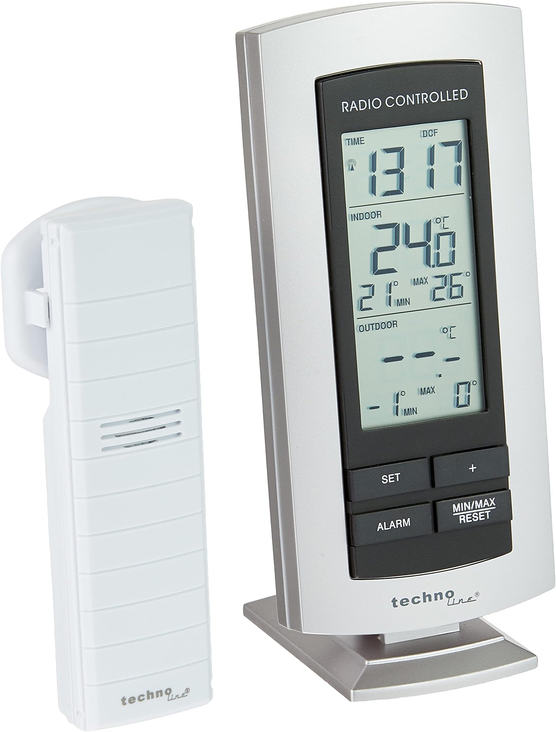 Smart Effects Technoline WS 9140-IT DCF-77 Radio Controlled Clock with Manual Setting Option