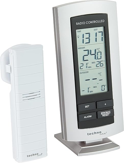 Stacja pogodowa WS 9140-IT z zegarem radiowym i wyświetlaczem temperatury wewnętrznej i zewnętrznej