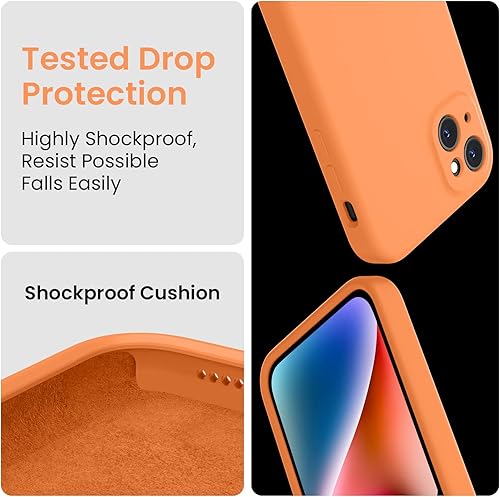 Miniatura 662 de FireNova Funda para iPhone 14 Pro, funda de silicona mejorada [protección de cámara] con [2 protectores de pantalla], forro interior de microfibra