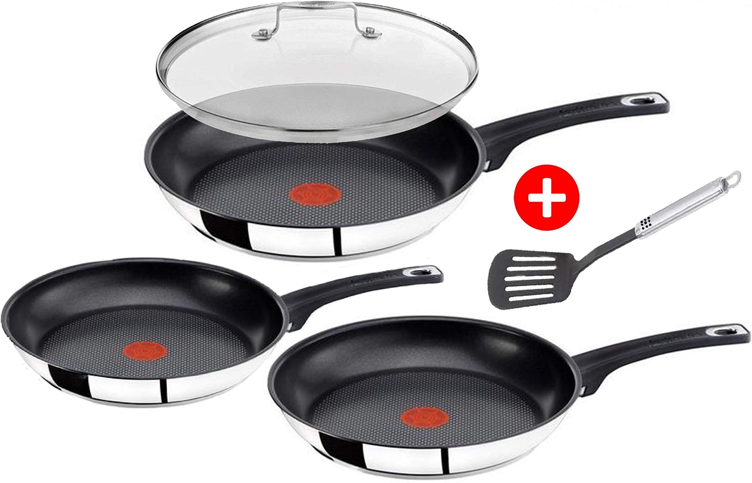 Tefal Jamie Oliver Pfanne 24 Cm Tefal de-luxe Induktion Pfannenset 5-teilig 20, 24 & 28 cm + Jamie