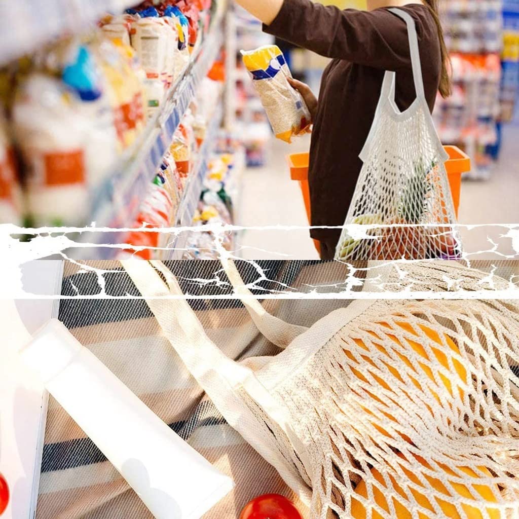 Manga de Burbuja, Bolsas protección Frutas, 1 Bolsa Compras Reutilizable, Red portátil, Malla Plegable algodón for Almacenamiento y Verduras, for