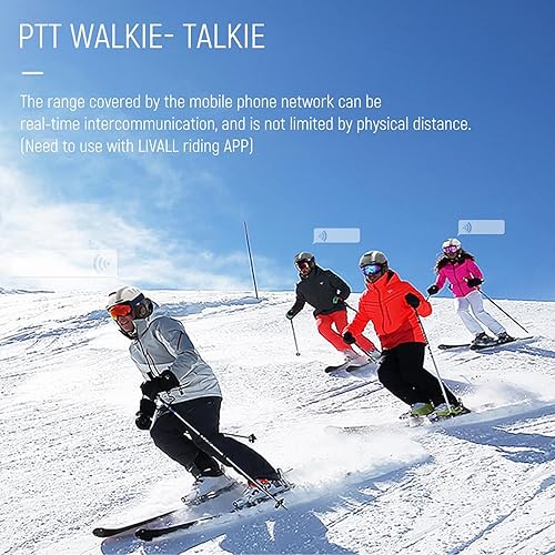 Miniatura 4 de LIVALL RS1 - Casco de esquí inteligente Bluetooth con altavoces y micrófono integrados, detección de caídas patentada y alerta SOS, ventilación