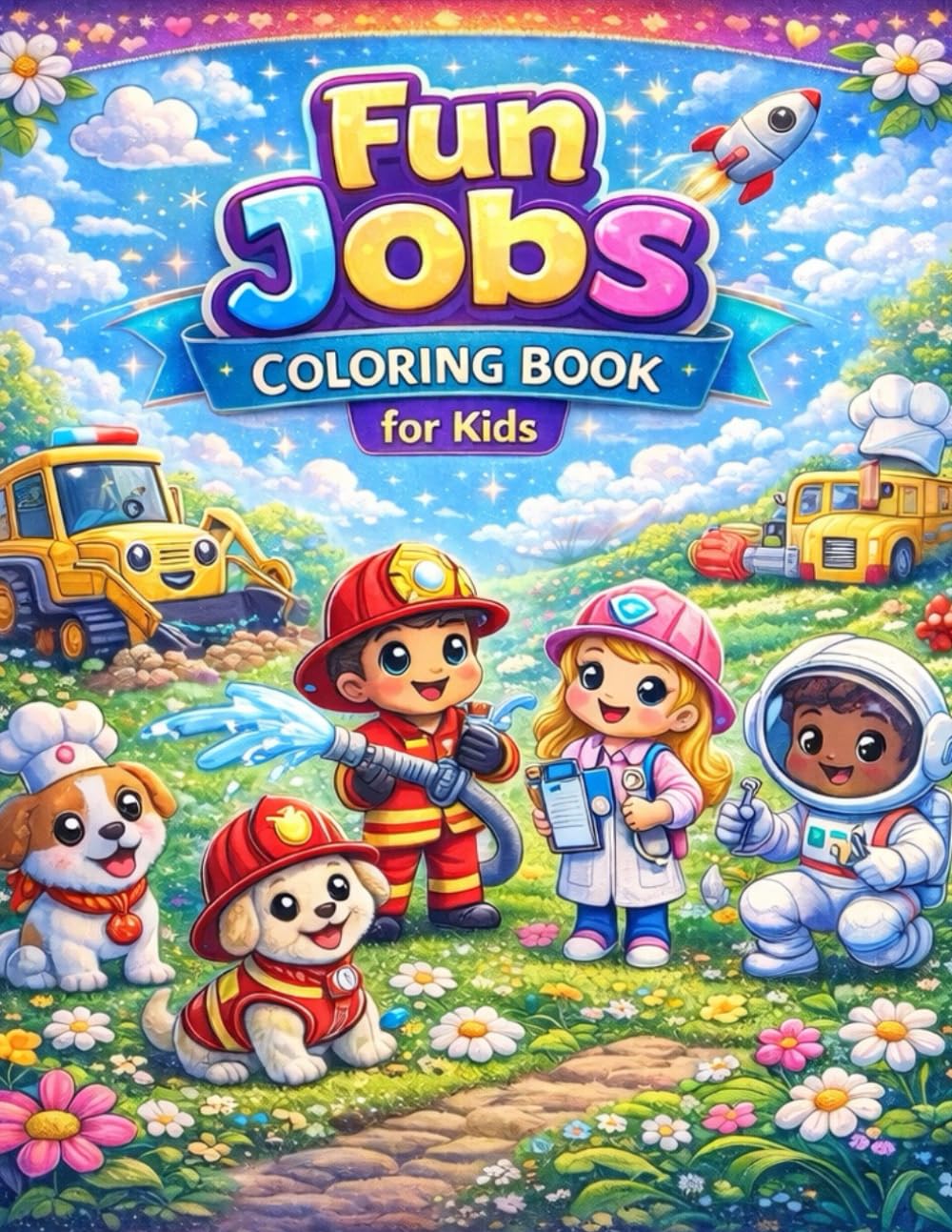 Fun Jobs Coloring Book for Kids: Explore Different Professions While Coloring and Learning (Gamza Coloring Series)
