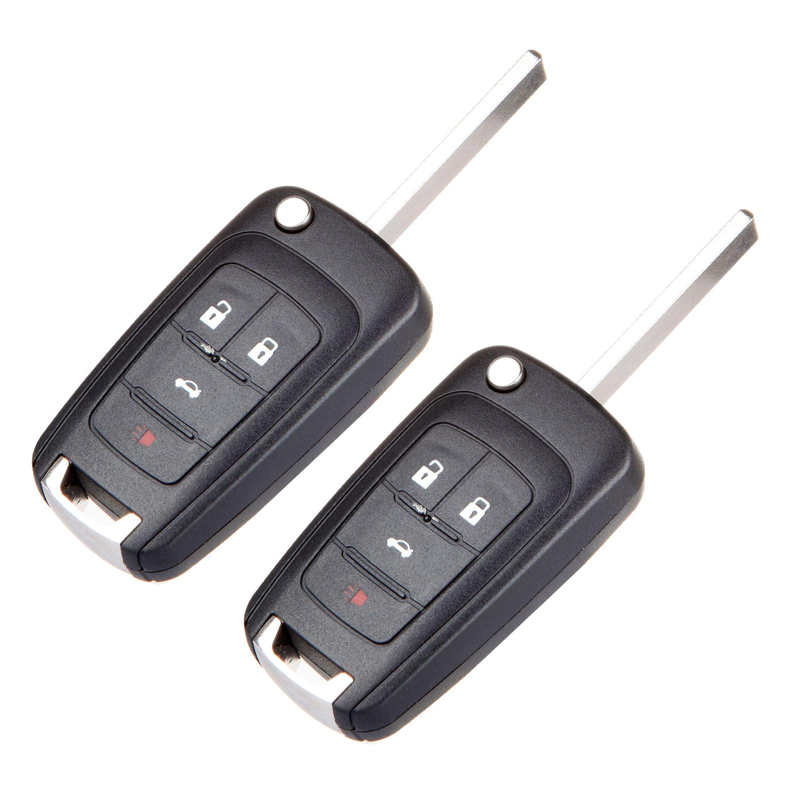 Keyless Entry Remote Key Fob 2010 Fit for Buick Allure 3.0L 2010 Fit for Buick Allure 2.4L 4btn OHT01060512,V2T01060512,13504200,23335583,5912543 Pack of 2