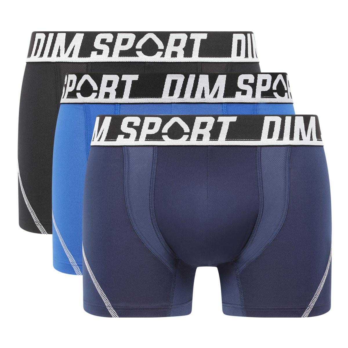 DIM Men's Sport Micro Thermomegulation Boxer Briefs (Pack of 3)