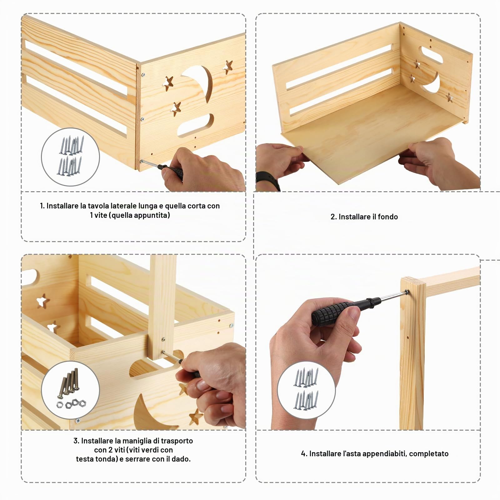 Guardaroba Baby Shower Legno, Elegante Armadio Baby Shower Versatile Appendiabiti Legno Bambini Pratico Cestino Portaoggetti Baby Shower Baby Shower Nuovi Genitori Articoli Essenziali Neonati