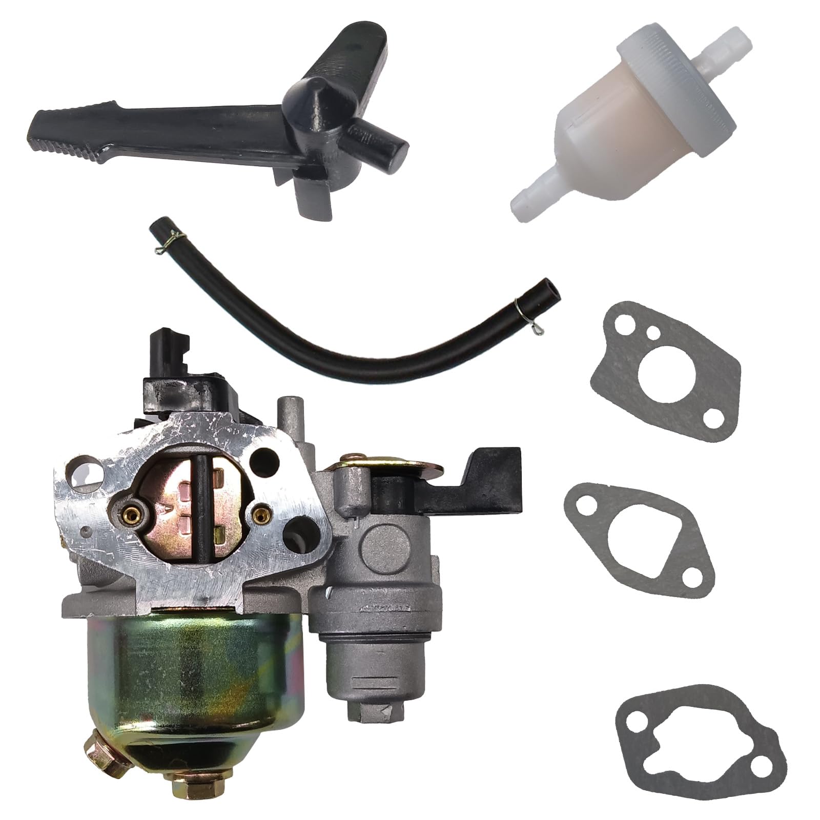 Vergaser,GX160 5,5 PS GX200 16100 Vergaserfiltersatz,GX160 GX200 Vergaser mit Luftfilter-Tuning-Kit 17210-ZE1-517 für Honda GX120 GX140 GX 160 GX168 GX200 5 PS 5,5 PS 6,5 PS Motor
