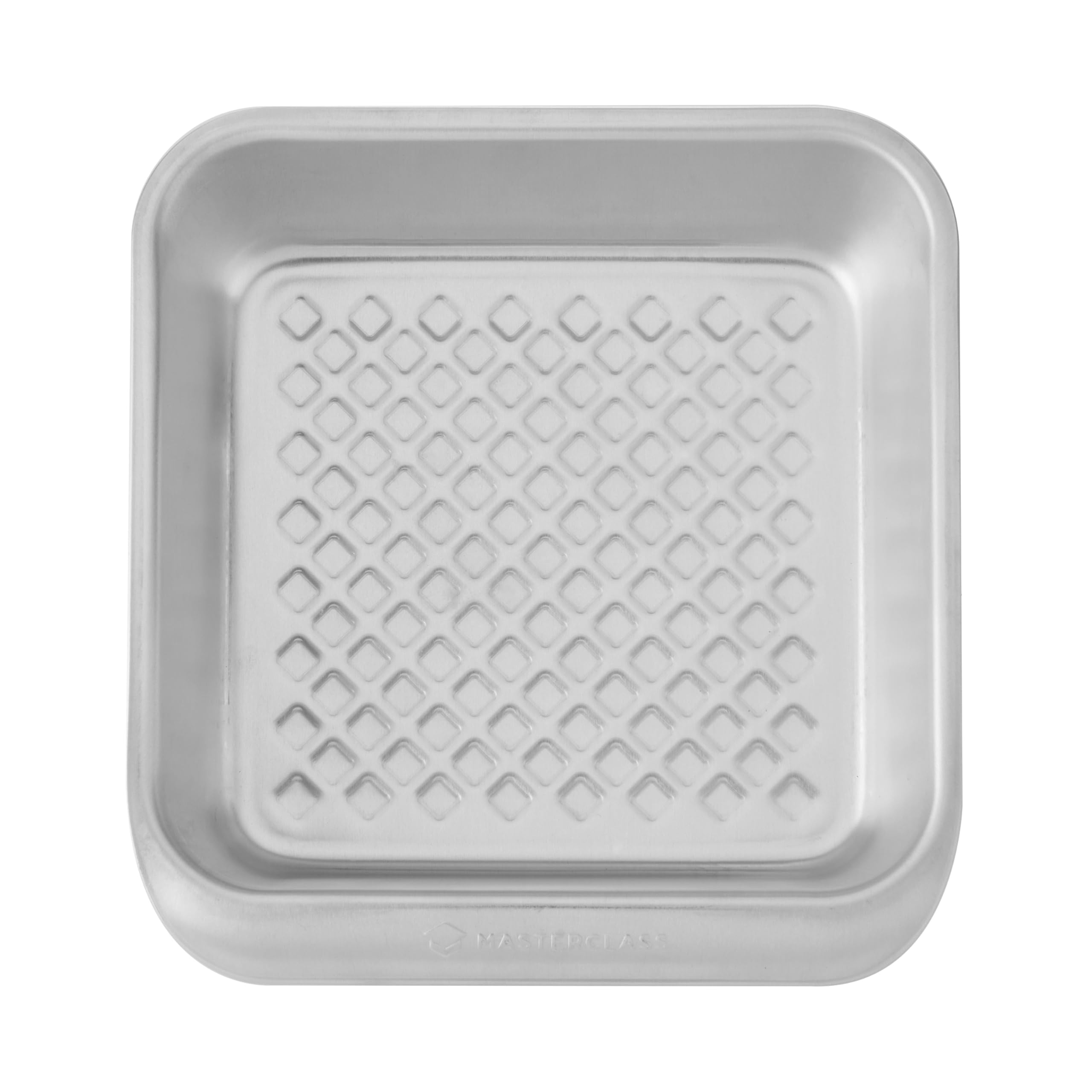 Masterclass Silver Recycled Aluminum Square Cake Tin, Cake Pan For Baking, Brownie Tin, 23Cm | Superior Heat Distribution & Warp Resistant,