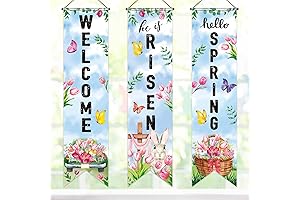 Lively Easter Porch Banner for Cheerful Celebrations