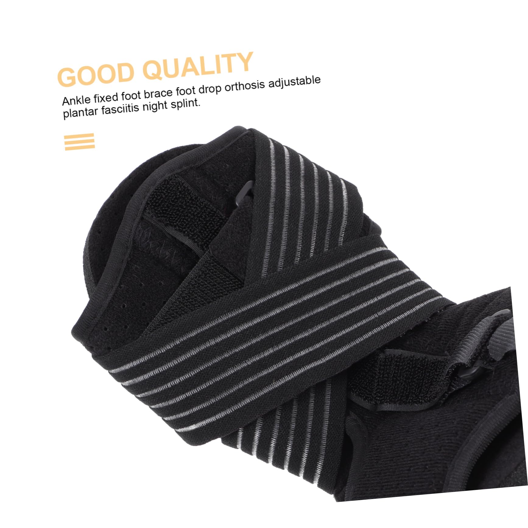 SHERCHPRY 1set Feet Drop Orthosis Plantar Splint Comfortable Foot Stabilizer for Nighttime and Daytime Use Breathable Design for Enhanced Comfort and Support Black