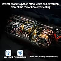 Vista 6 de Ventilador de refrigeración de motor de 40 mm 16000 RPM Ventilador ESC Ventilador de refrigeración RC para camión RC 1/5 1/6 40 mm de diámetro