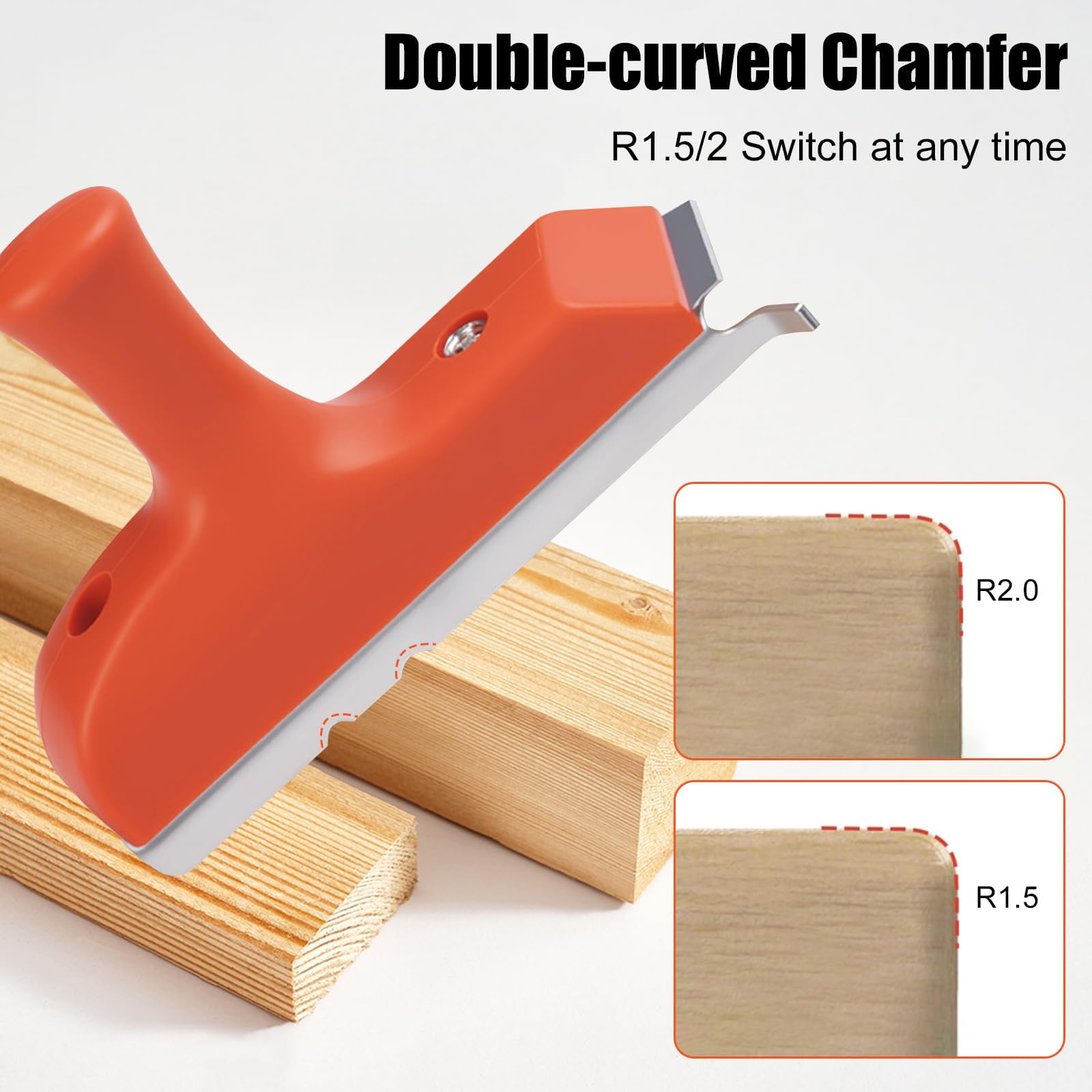 Qivine Araseur de Chant, Coupe-Bordure pour le Bois Portable avec Poignée Antidérapante, Coupe-Bordure pour le Travail du Bois, pour PVC ABS Mélamine, pour Meubles et Bricolage