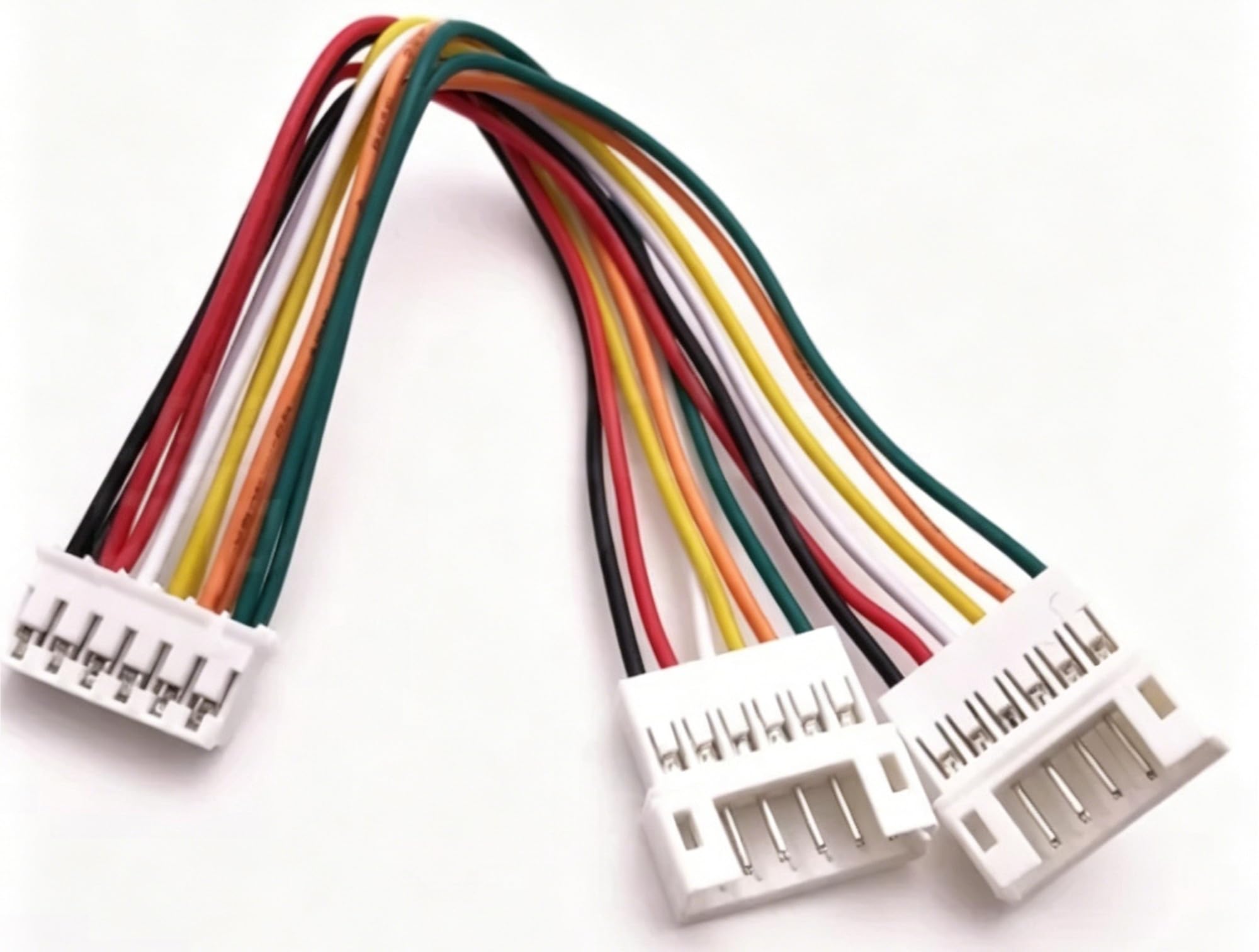 Grafikkarten-Lüfterkabel, GPU PH2.0 Mini 2/3/4-polig auf 2-Wege-CPU 2/3/4-polig, PWM-Lüfteranschlusskabel, Y-Splitter, geteilte zwei Lüfterleitungen(6P,26AWG_5 PCS_10CM)