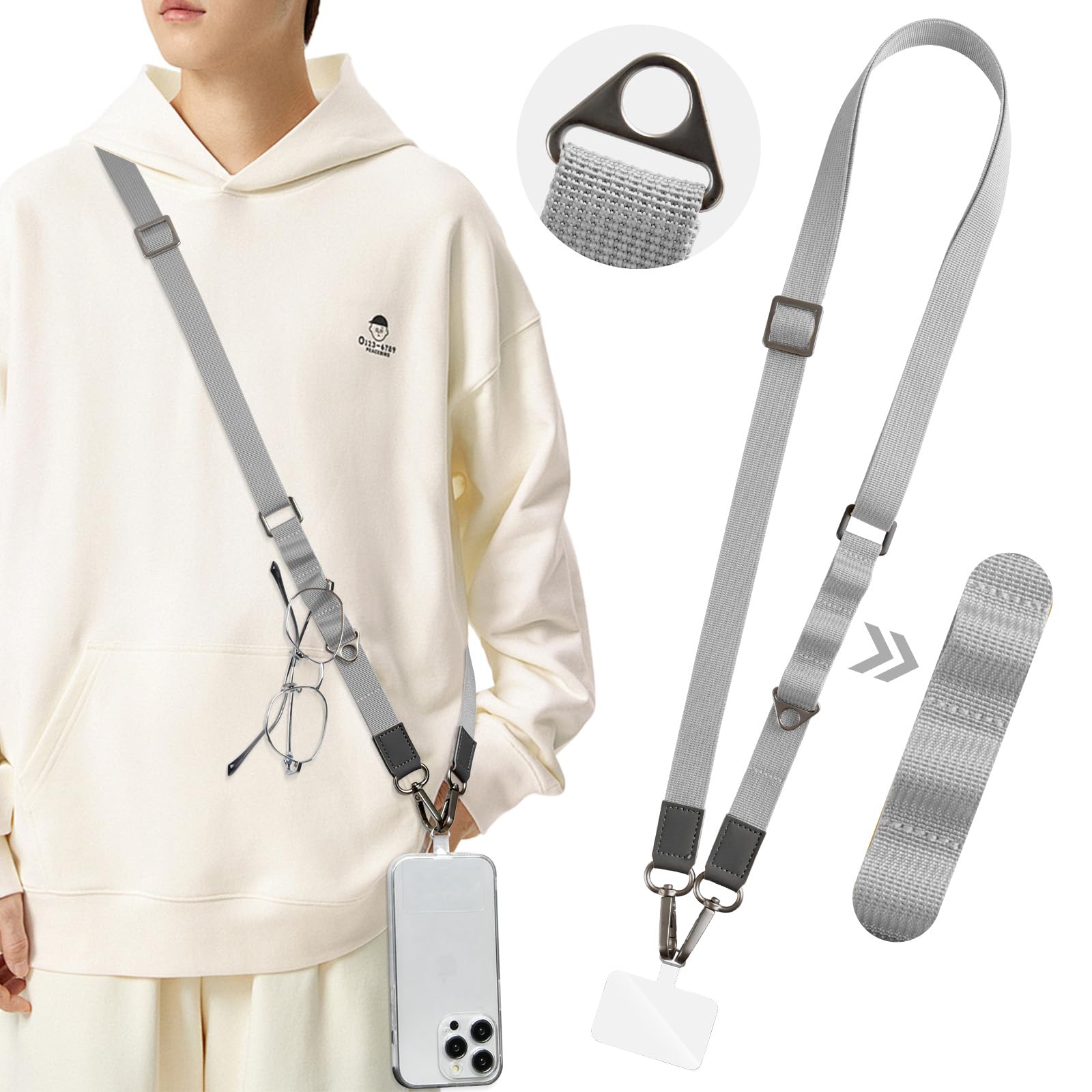 Amazon.co.jp: [Tonriga] スマホ ストラップ 首掛け 斜めがけ 肩掛け