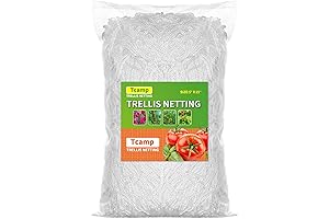 Tcamp Grow Netting Trellis (5 x 15ft, Heavy-Duty Polyester)