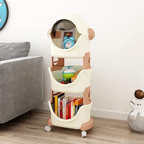 Benarita Spaceman - Carrito organizador de almacenamiento de juguetes con ruedas para niños, sala de juegos, estante de actividades, contenedores de disponible en Yaxa Colombia