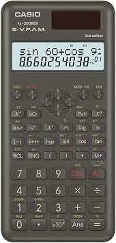 Casio FX300MSPLUS2 Science Second Edition Calculator, Sleek Design, Black