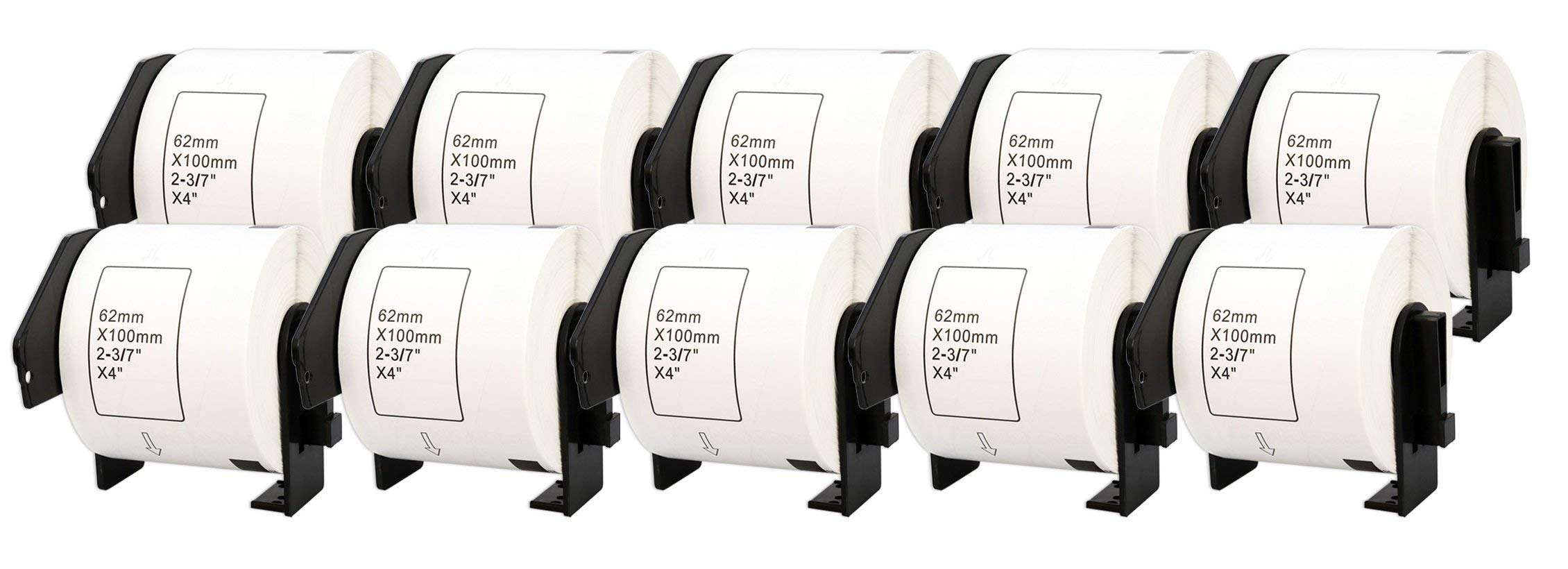 Printing Saver Compatible DK-11202 Labels (300 per Roll), 62 x 100mm, for Brother QL Series