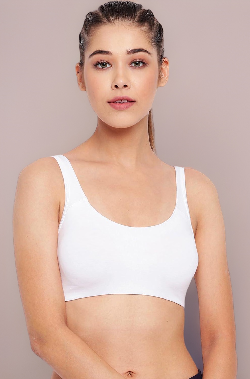 Enamor SB06 Low Impact Cotton Sports Bra - Non-Padded • Wirefree - Black