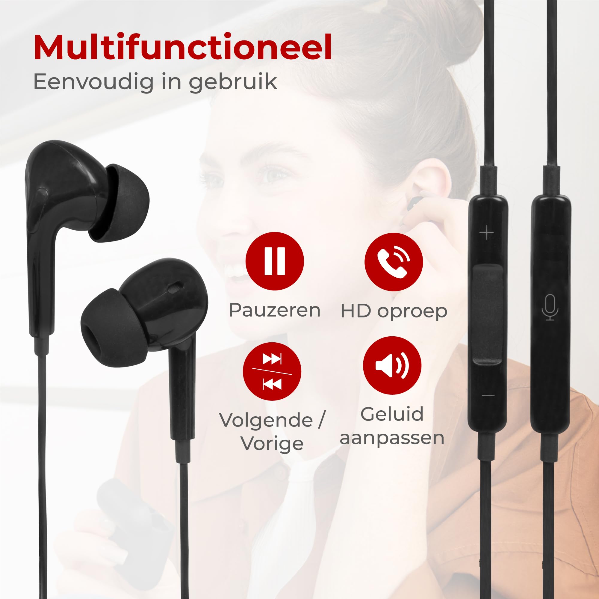VBESTLIFE Anti-straling in-ear headsets luchtbuis beveiliging oortje met microfoon 3,5 mm plug voor mobiele telefoon (transparant enkel VBESTLIFE Anti-straling in-ear headsets luchtbuis beveiliging oortje met microfoon 3,5 mm plug voor mobiele telefoon (transparant enkel